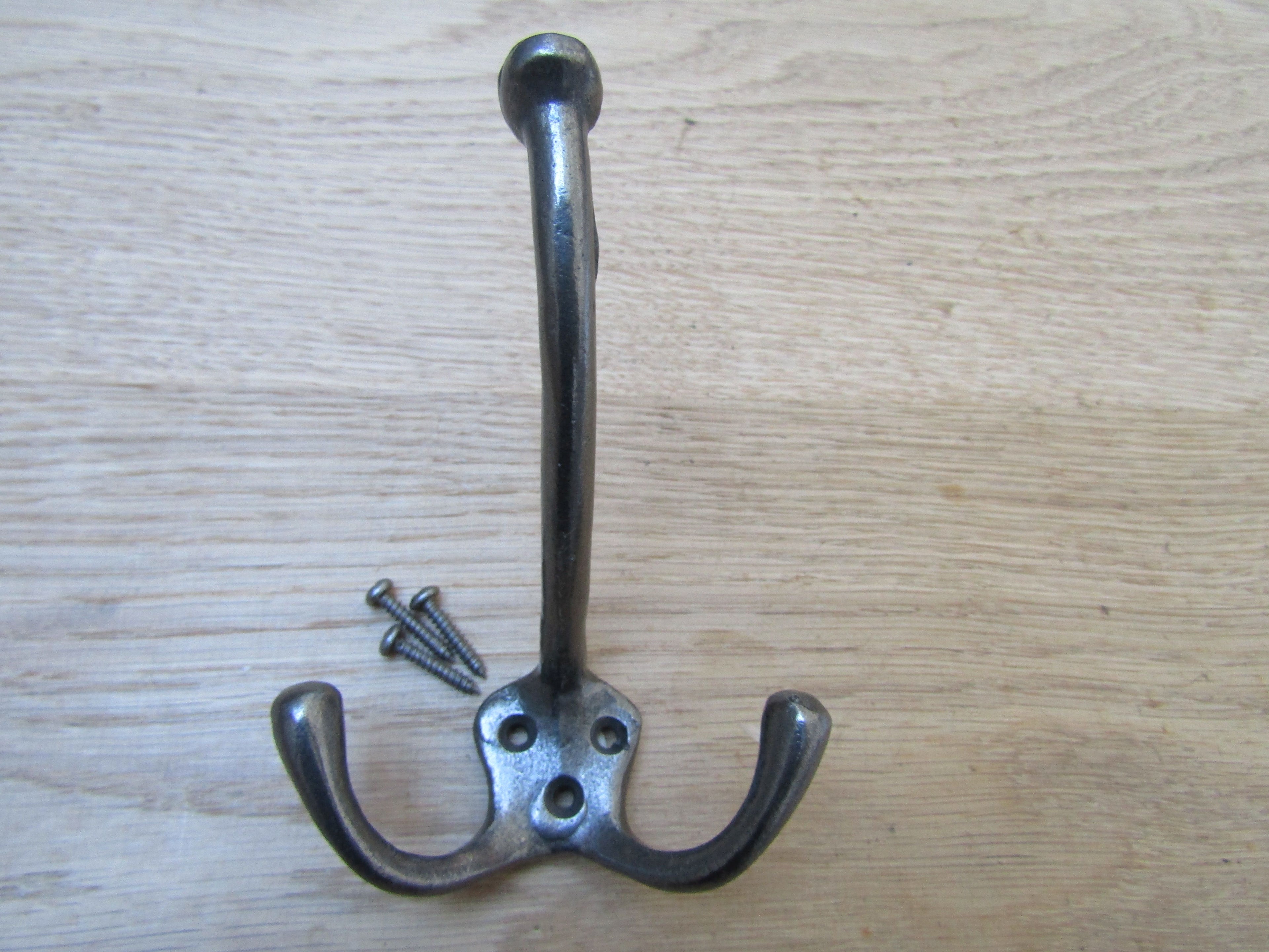 Victorian Triple Coat Hook Antique Iron.