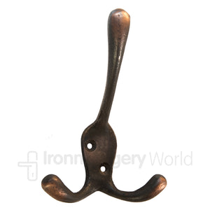 Pack of 3 Liberty Victorian Triple Hook Antique Copper.