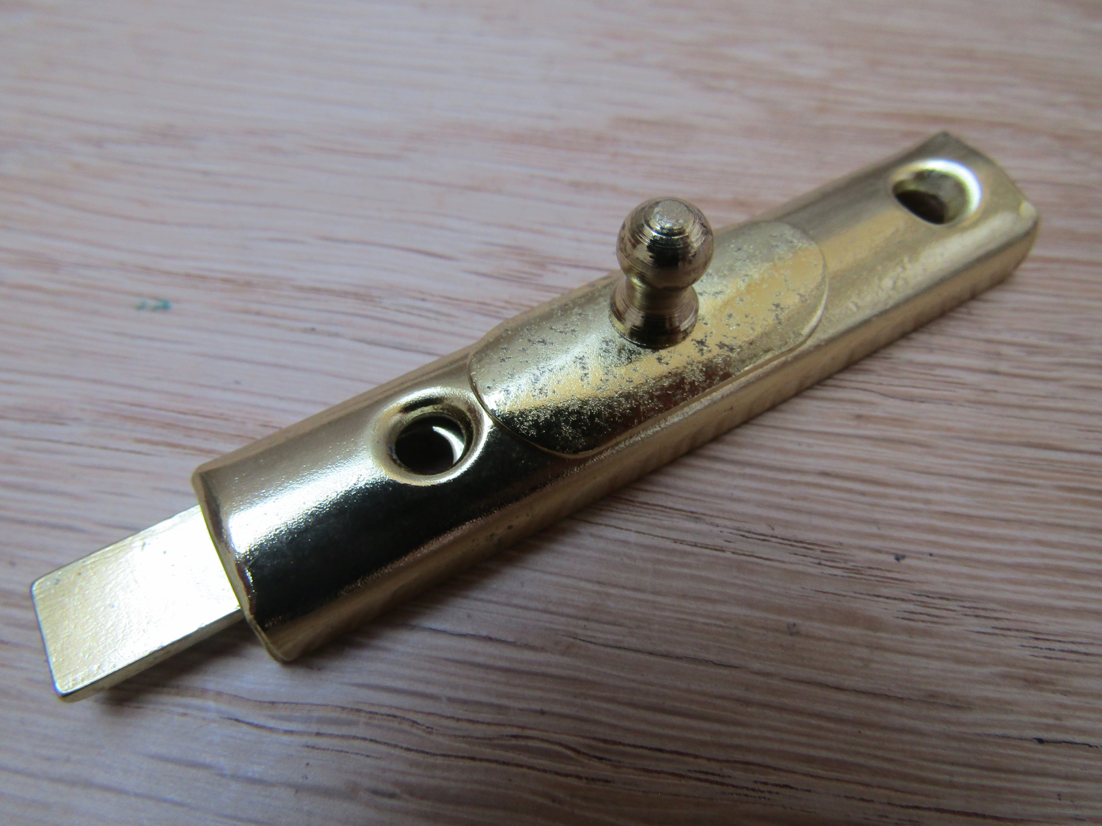 Vintage Retro Showcase Bolt Polished Brass.