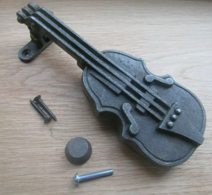 Violin Door Knocker Antique Iron.