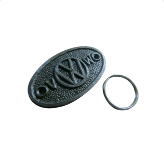 VW Volkswagen German Car Cast Iron Key Ring.