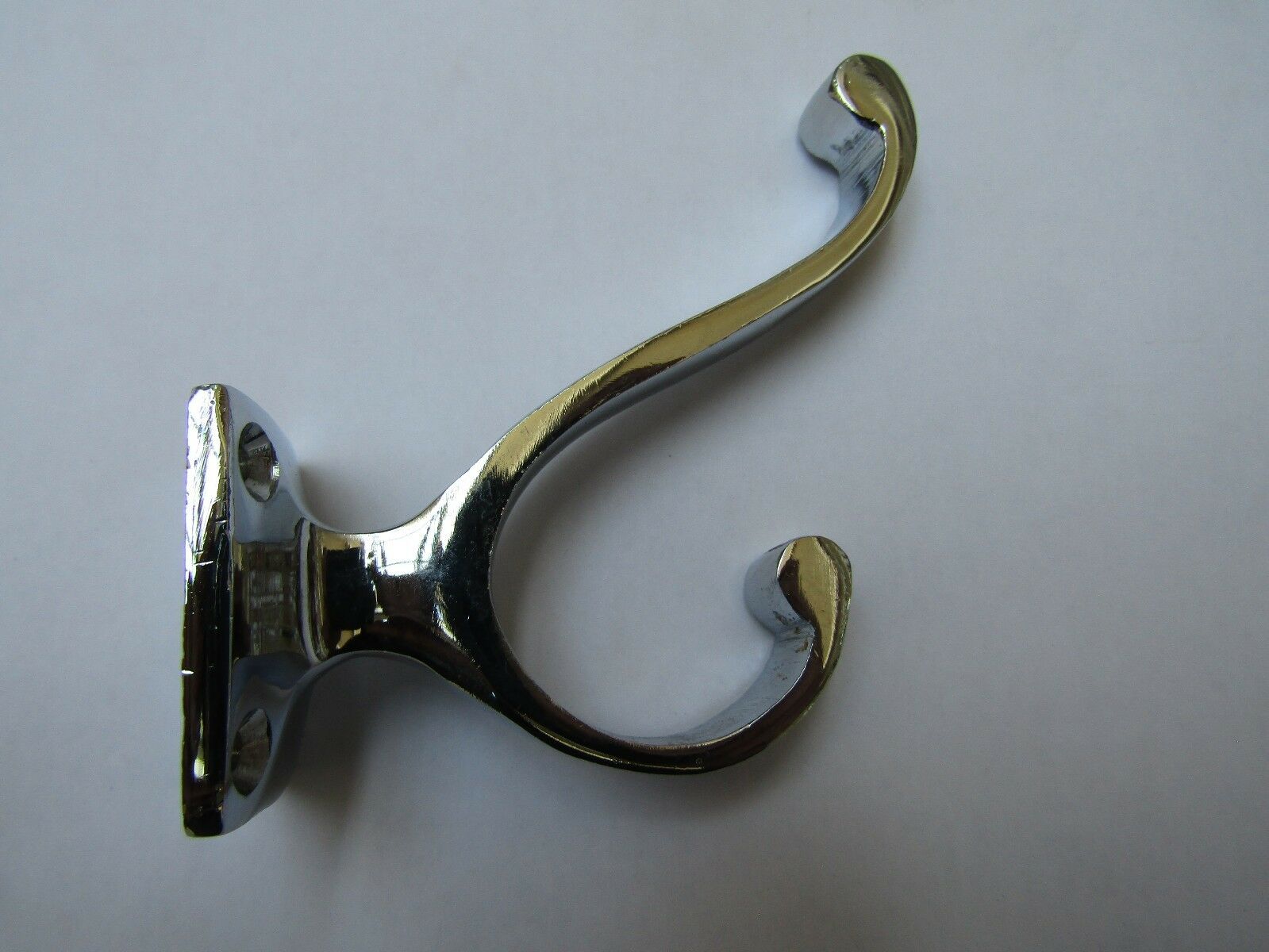 Pack Of 5 Volute Square Coat Hooks Polished Chrome.