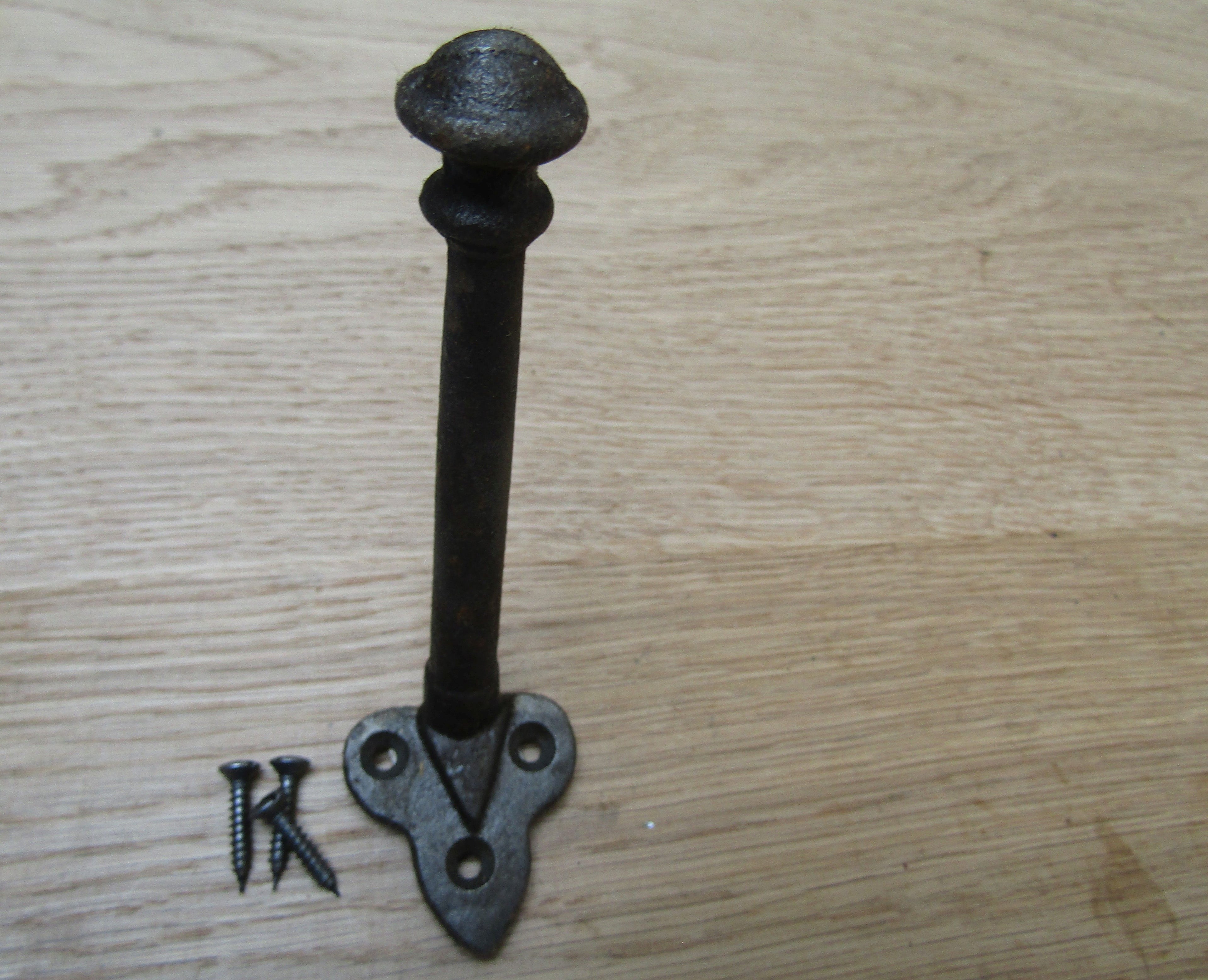 Pack Of 5 Voysey Coat Hooks Antique Iron.