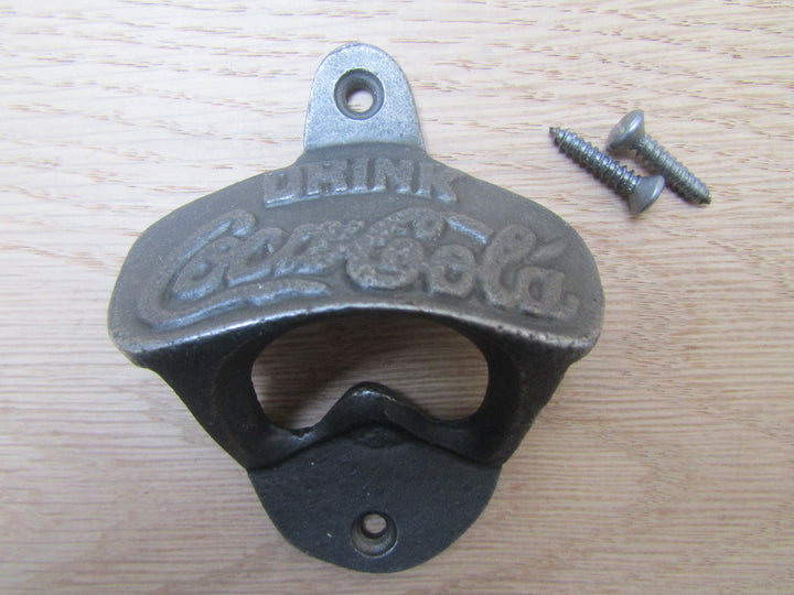 Cast Iron Drink Coca Cola Bottle Opener.