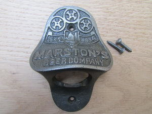 Cast Iron Marston's Beer Company Bottle Opener.
