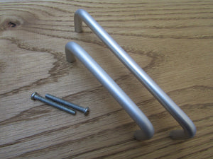 4inch Wardrobe D Pull Handle Satin Aluminium.