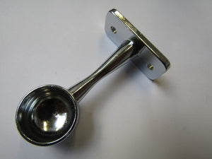 Chrome Retro Wardrobe Fittings End Bracket 19mm.