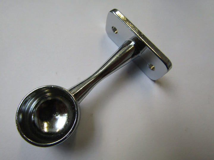 Chrome Retro Wardrobe Fittings End Bracket 19mm.