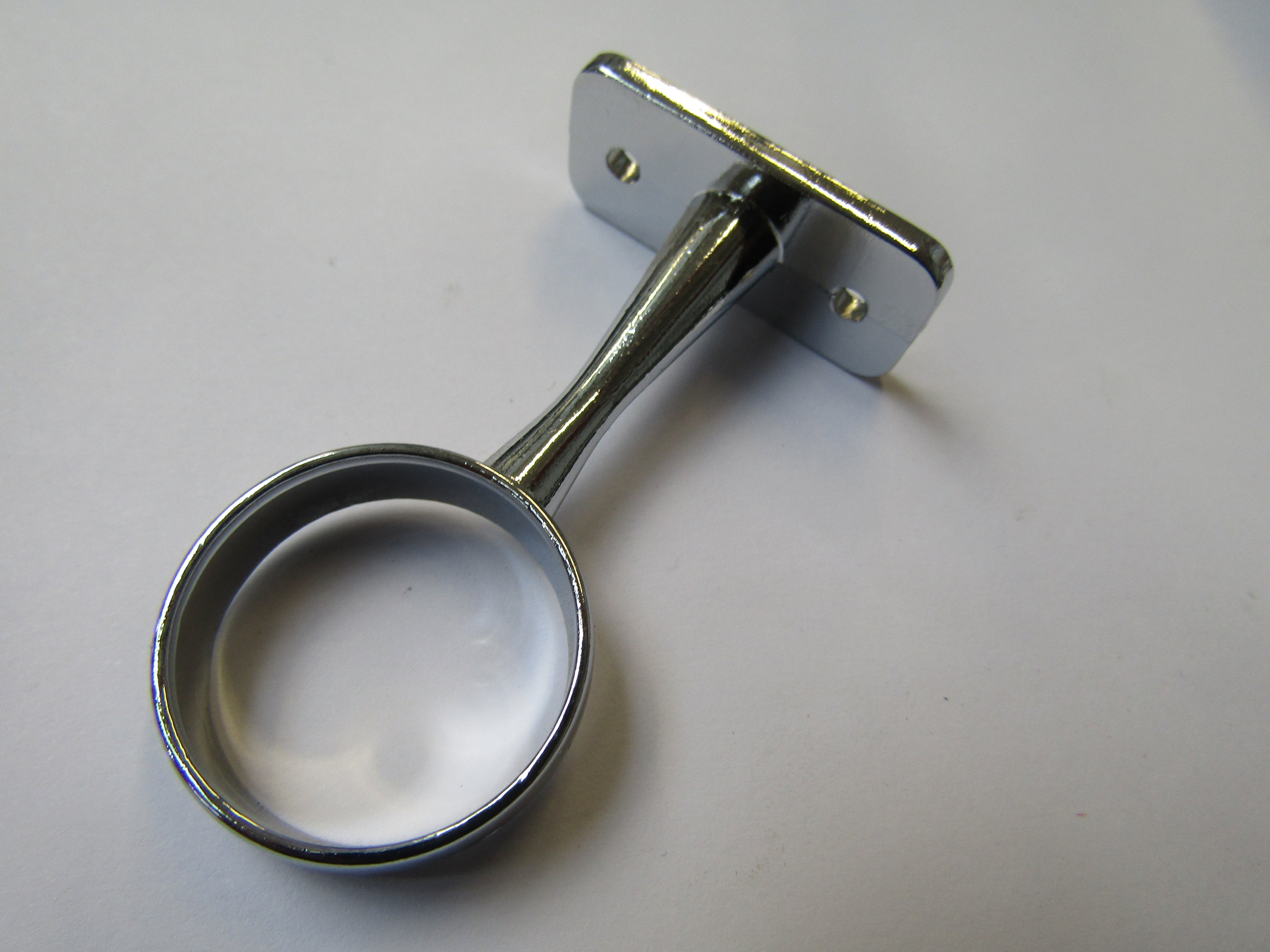 Chrome Retro Wardrobe Fittings Centre Bracket 25mm.