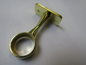 Brass Retro Wardrobe Fittings Centre Bracket 19mm.