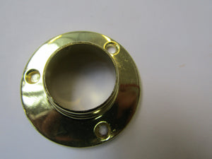 Brass Retro Wardrobe Fittings End Socket 25mm.
