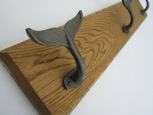 Antique Iron Whale Tail Hook Rail.