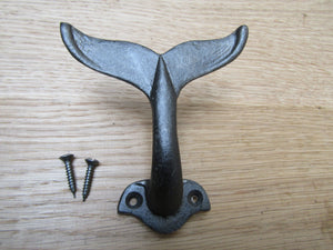 Whale Tail Hook Antique Iron.