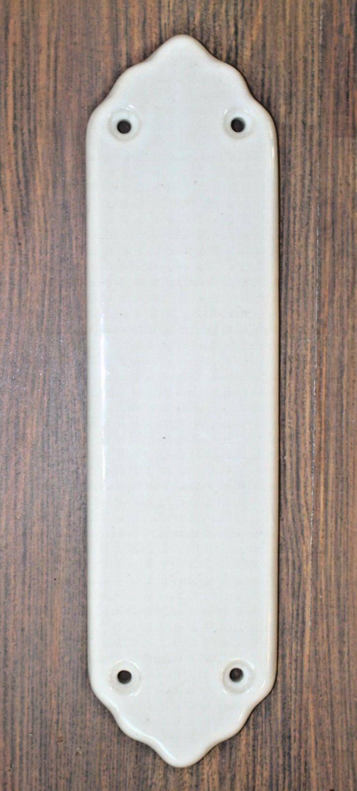 White Ceramic Finger Plate.