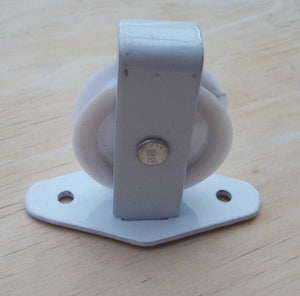 Single White Plate Pulley.