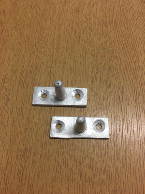 Window Stay Replacement Pins Satin Aluminium.
