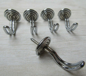 Wire Swirl cup mug Hook Polished Chrome.