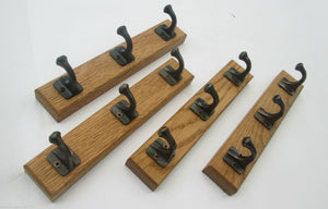 Wooden Key Hanger Cast Iron Hook Antique Iron.