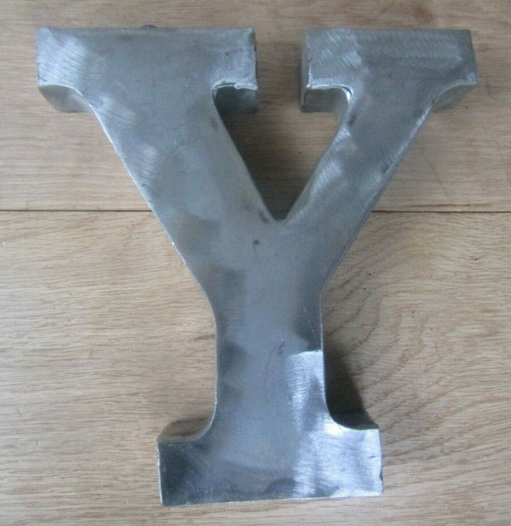 8inch Large Rustic Steel Letter Y.