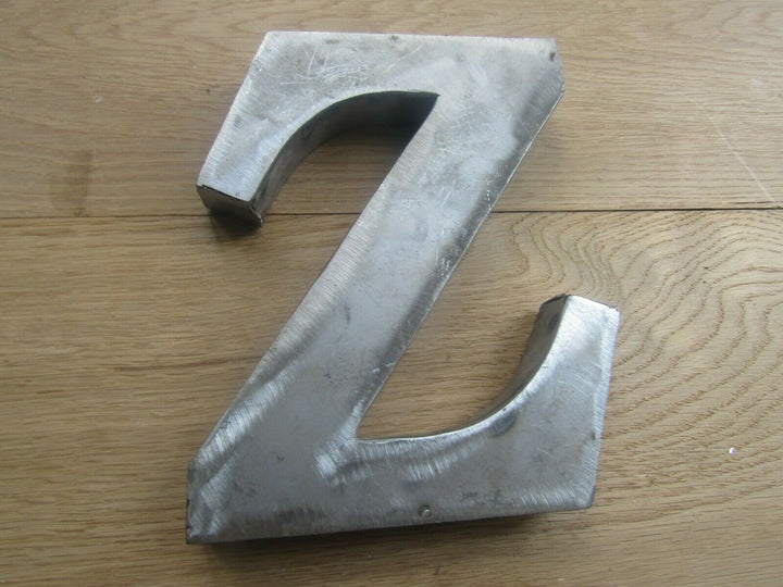 8inch Large Rustic Steel Letter Z.