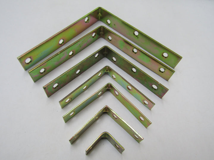 Pack Of 4 Yellow Passivated Corner Braces 1.5inch.