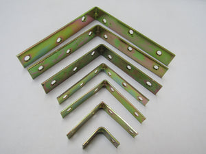 Pack Of 4 Yellow Passivated Corner Braces 6inch.